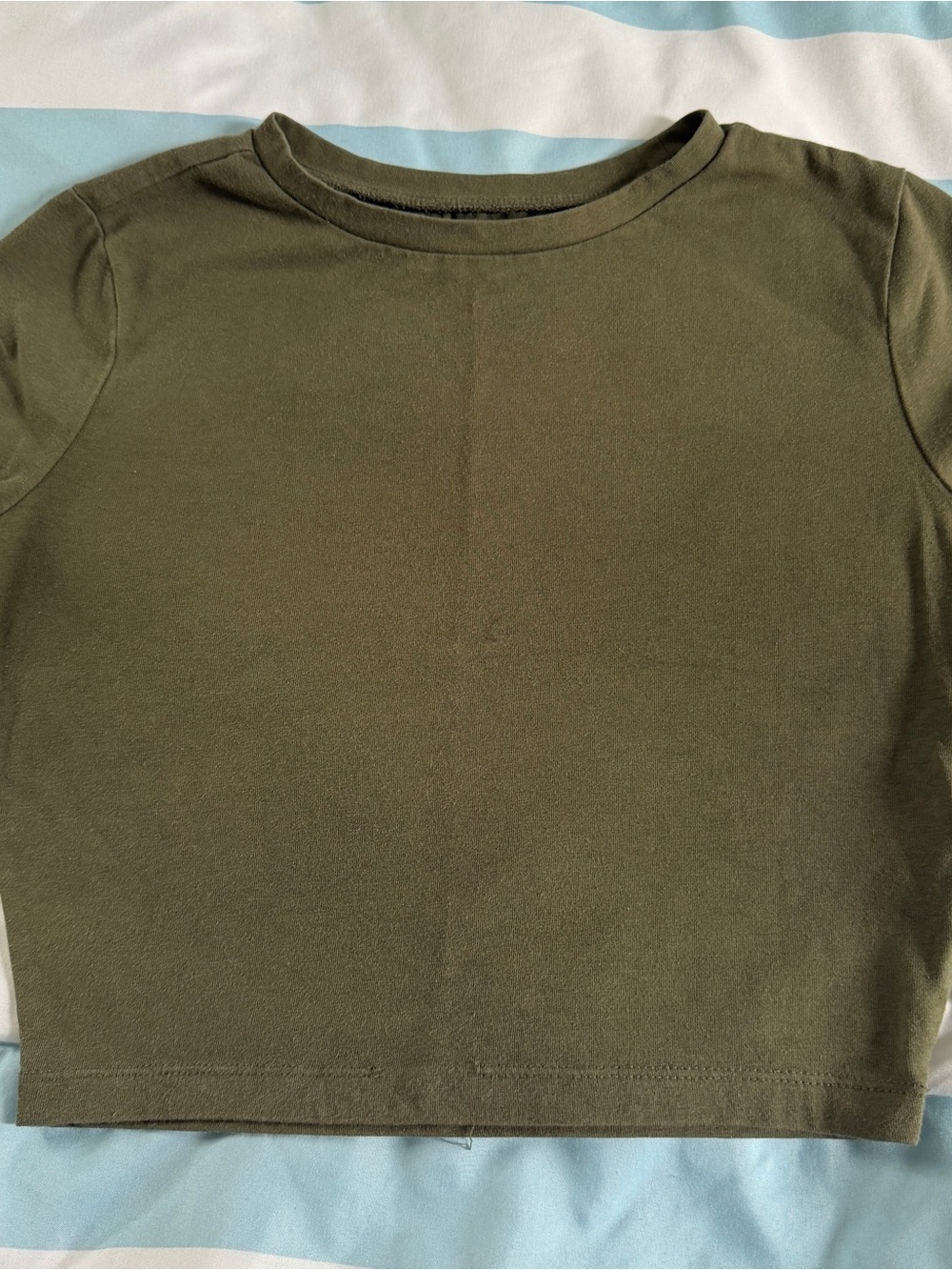 Green Crop Top